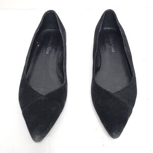 Donald Pliner Palma Suede Flat Black Women's Size 8M